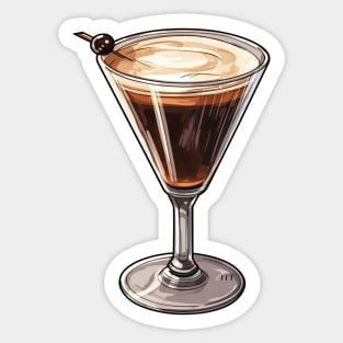 Espresso Martini Art Sticker